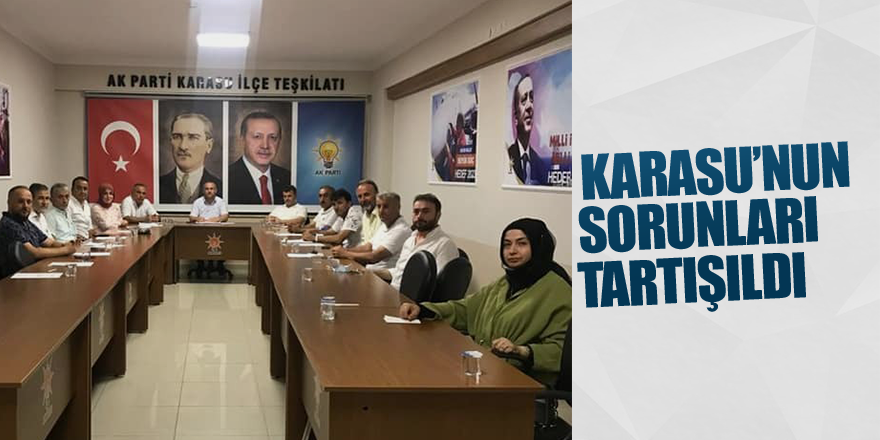 Teşkilat Karasu’yu Değerlendirdi