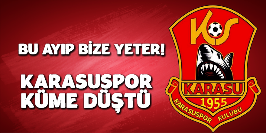 Bu Ayıp Karasu’ya Yeter