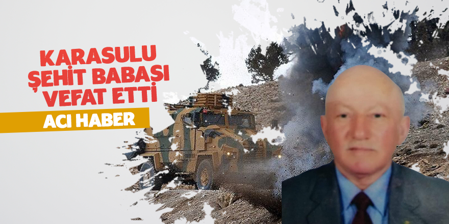 Şehit Babasından Acı Haber