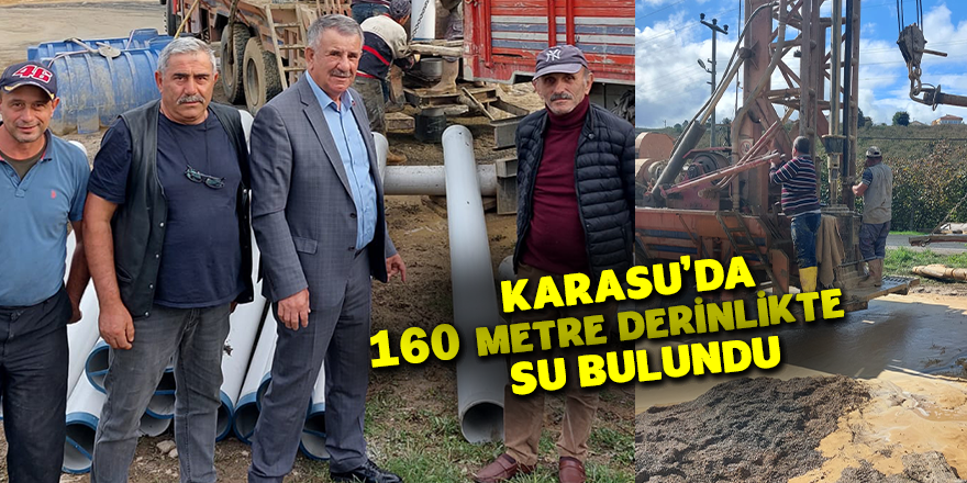 Karasu’da İçme Suyu Bulundu