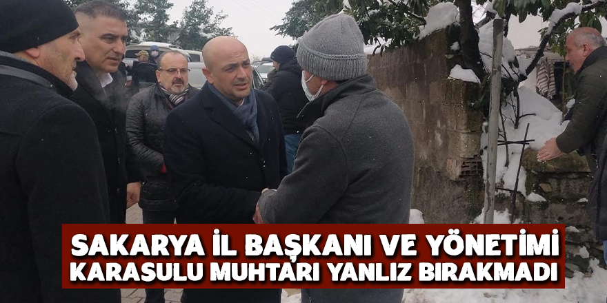 Acılı Muhtarı Yalnız Bırakmadılar