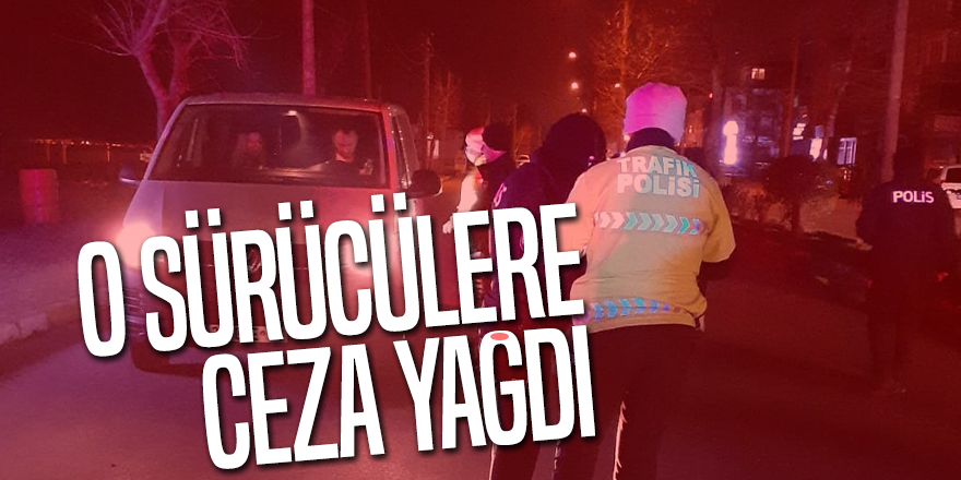 Sürücülere Ceza Yağdı